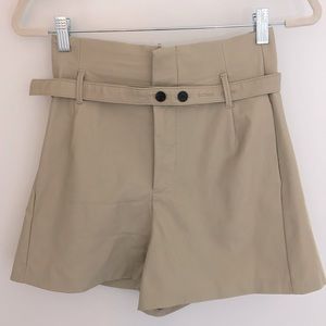 Zara faux leather shorts